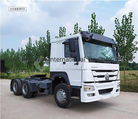 Χρησιμοποιούμενο ρυμουλκούμενο Sinotruk HOWO 6X4 371-450HP Τρακτικό φορτηγό με πιστοποίηση ελαστικών ISO