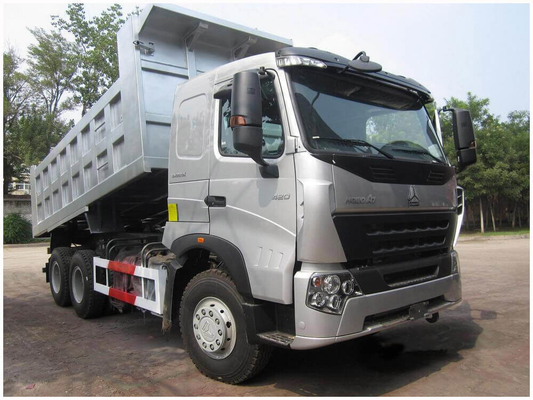 25 τόνων Sinotruk HOWO Dump Truck με 5800*2300*1500 διαστάσεις και χωρητικότητα κινητήρα&gt; 8L