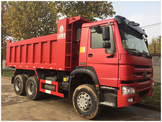 25 τόνων Sinotruk HOWO Dump Truck με 5800*2300*1500 διαστάσεις και χωρητικότητα κινητήρα&gt; 8L