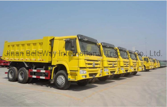 Ντίζελ 371HP 10 τροχούς HOWO 6X4 φορτηγό ντάμπερ 30 τόνων φορτηγό ντάμπερ Τεχνή πιστοποιημένη ISO