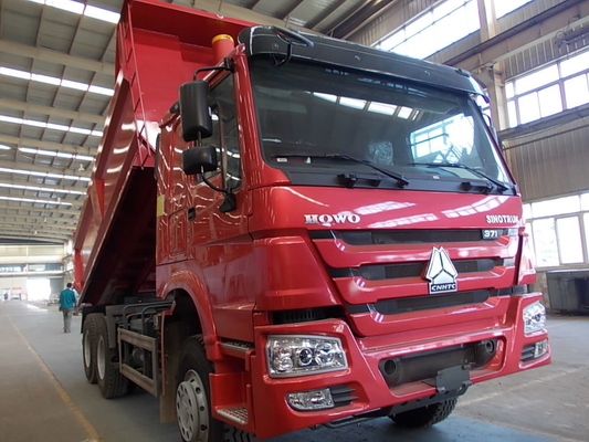 Βαρύ φορτίο 6×4 τροχός κίνησης Sinotruk HOWO Τροχαία απορριμμάτων Tipper με πιστοποίηση ελαστικών ISO