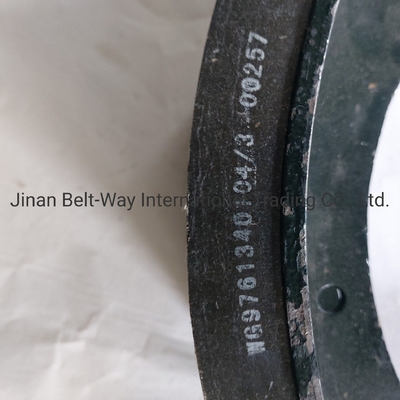 Παπούτσια πέδησης φορτηγών Sinotruk HOWO Wg9761340104-3 με μέρη συστήματος οδήγησης εμπρός άξονα