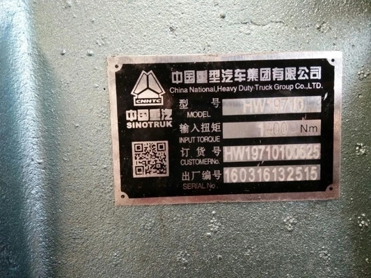 HW19710 Sinotruk HOWO 371 Τροχαίο κιβώτιο ταχυτήτων Assy